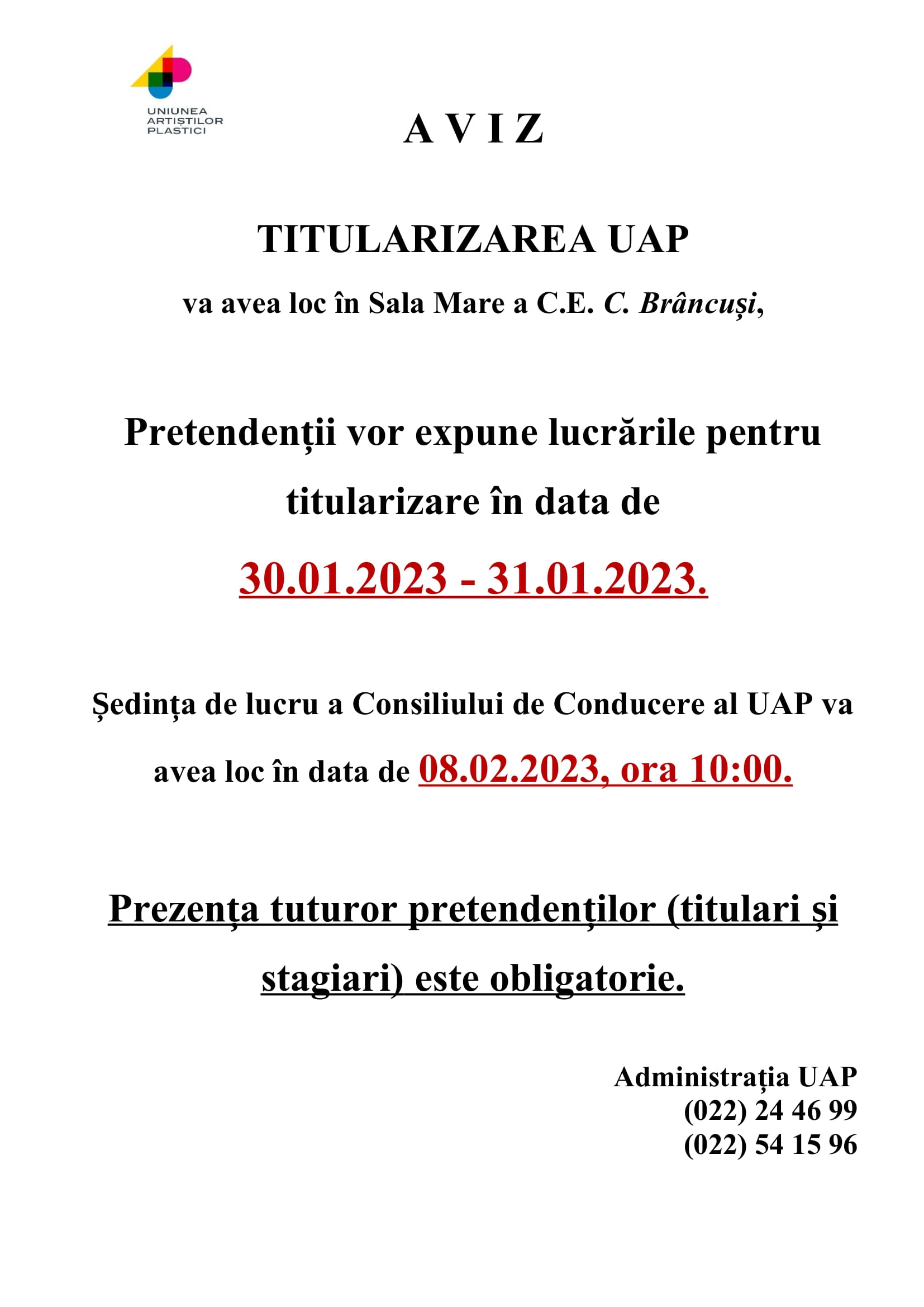 Şedinţa de lucru. Titularizarea 2021