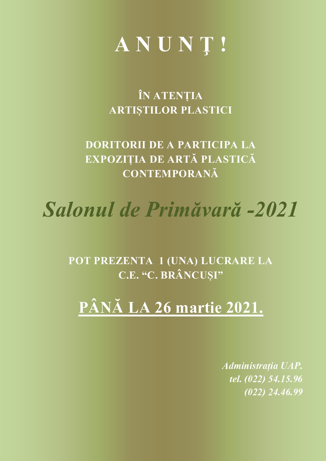 Salonul de Primăvară 2021
