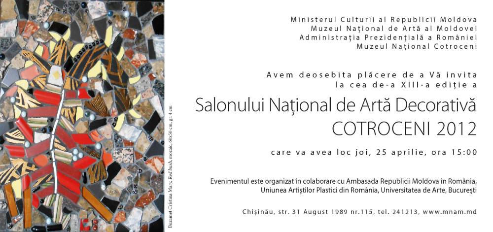 Salonului Naţional de Artă Decorativă COTROCENI 2012