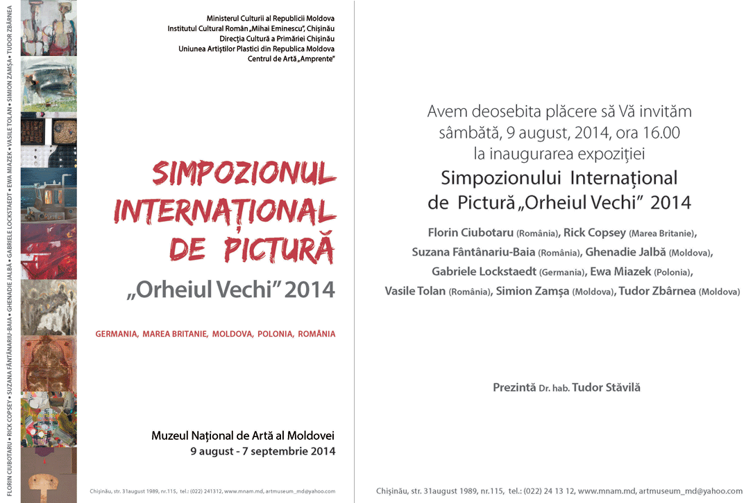 Simpozionul internaţional de pictură "Orheiul Vechi" 2014
