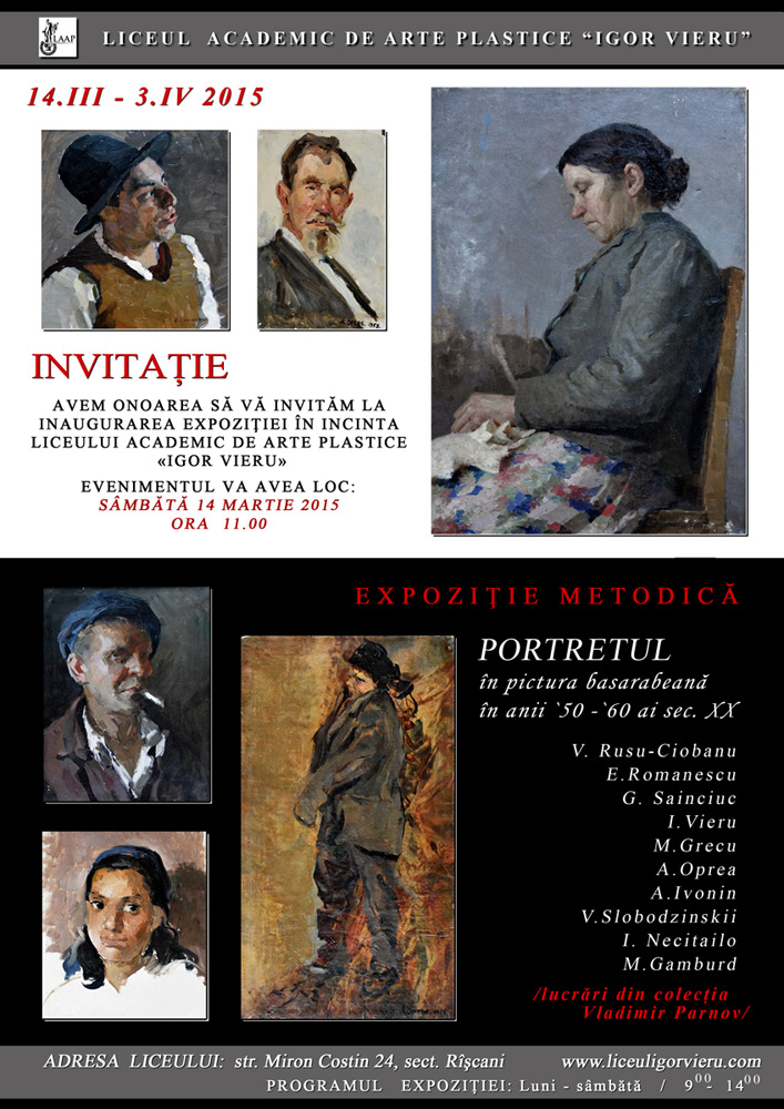 Liceul Academic de Arte Plastice IGOR VIERU: Portretul
